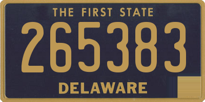 DE license plate 265383