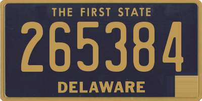 DE license plate 265384