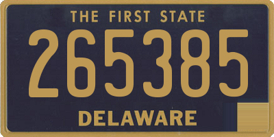 DE license plate 265385