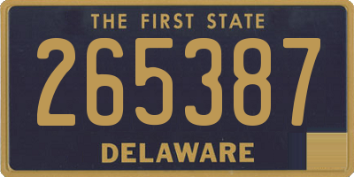DE license plate 265387