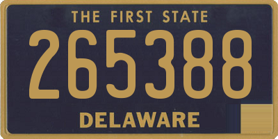 DE license plate 265388