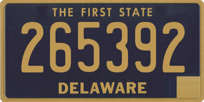 DE license plate 265392