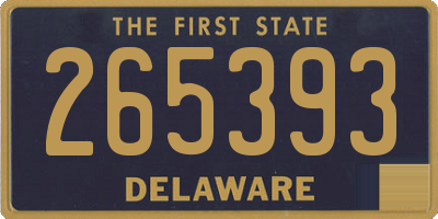 DE license plate 265393