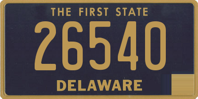 DE license plate 26540