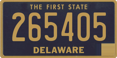 DE license plate 265405
