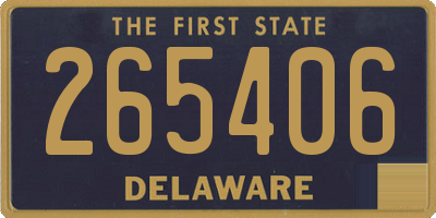 DE license plate 265406