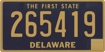 DE license plate 265419