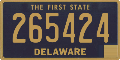 DE license plate 265424