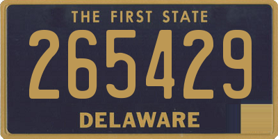 DE license plate 265429