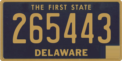 DE license plate 265443