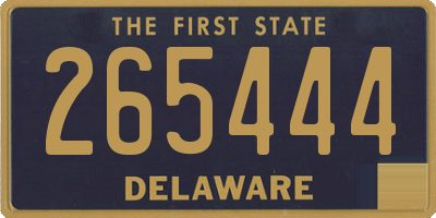 DE license plate 265444