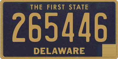 DE license plate 265446