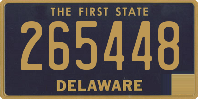 DE license plate 265448