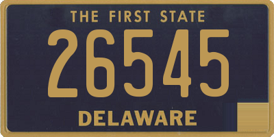 DE license plate 26545