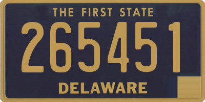 DE license plate 265451