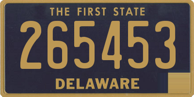 DE license plate 265453