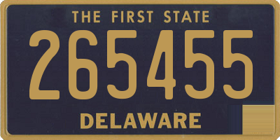 DE license plate 265455