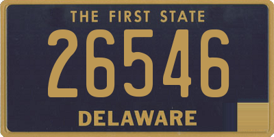 DE license plate 26546