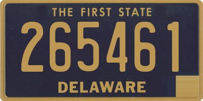 DE license plate 265461