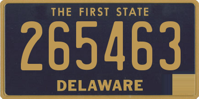 DE license plate 265463