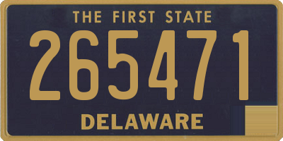 DE license plate 265471