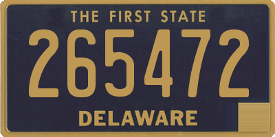 DE license plate 265472