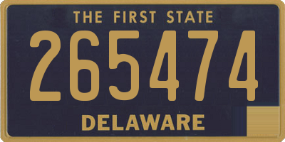 DE license plate 265474