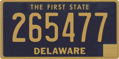 DE license plate 265477