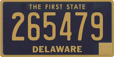 DE license plate 265479
