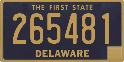 DE license plate 265481