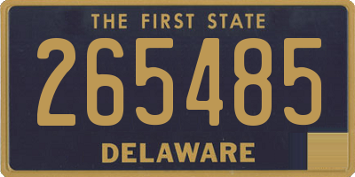 DE license plate 265485