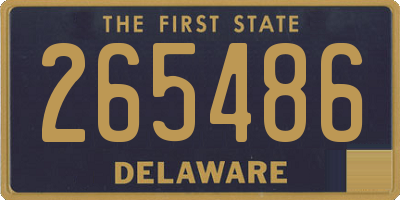 DE license plate 265486
