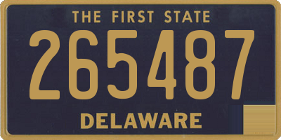 DE license plate 265487