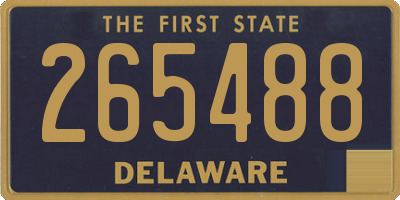 DE license plate 265488