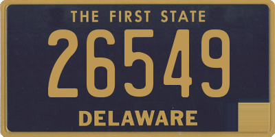 DE license plate 26549