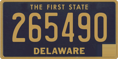 DE license plate 265490