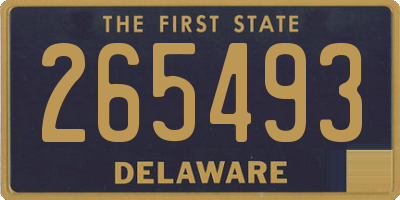 DE license plate 265493