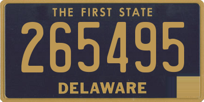 DE license plate 265495