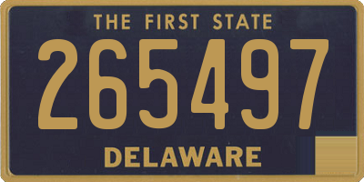 DE license plate 265497