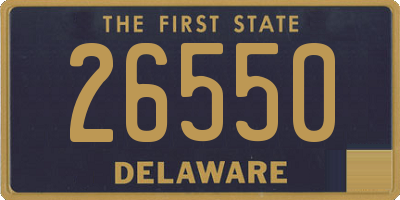 DE license plate 26550