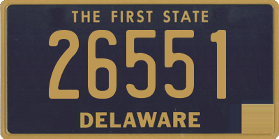 DE license plate 26551