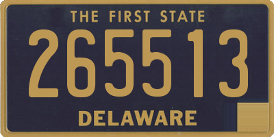 DE license plate 265513
