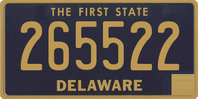 DE license plate 265522