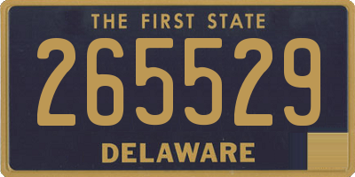 DE license plate 265529