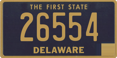 DE license plate 26554