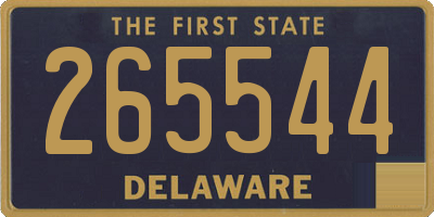 DE license plate 265544
