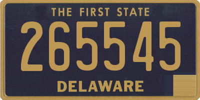 DE license plate 265545