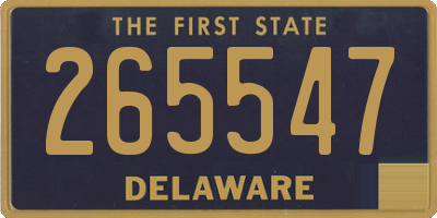 DE license plate 265547