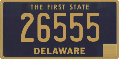 DE license plate 26555