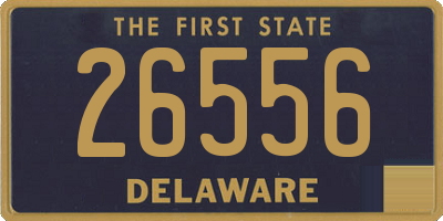 DE license plate 26556